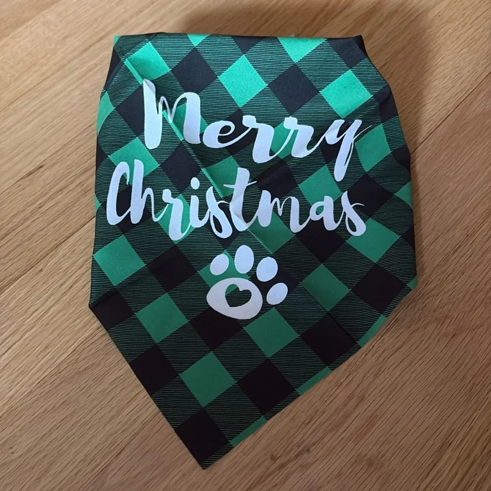 Merry Christmas Pet Bandana Cats and Dogs